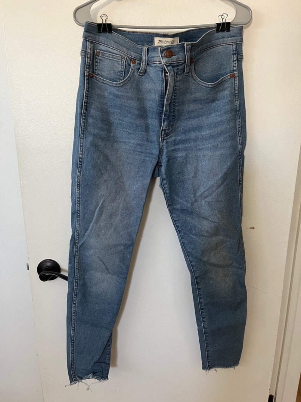 Madewell Skinny Jeans in Light Wash Blue